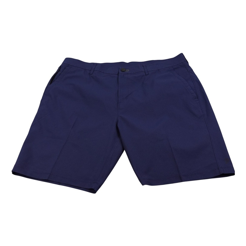 Public Rec Mens Hiking Shorts 38 Navy Blue Nylon Blend Stretch Outdoor Athletic